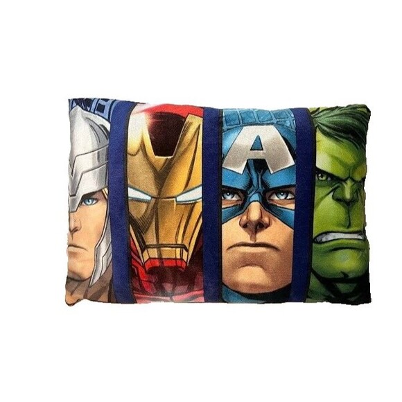 Marvel Avengers Kids Sleeping Bag 30x54 & Pillow Set Superhero Cozy Cosplay - Picture 2 of 6